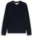 Tom Tailor - Gebreide trui met zijde - Maat L - sky captain blue
