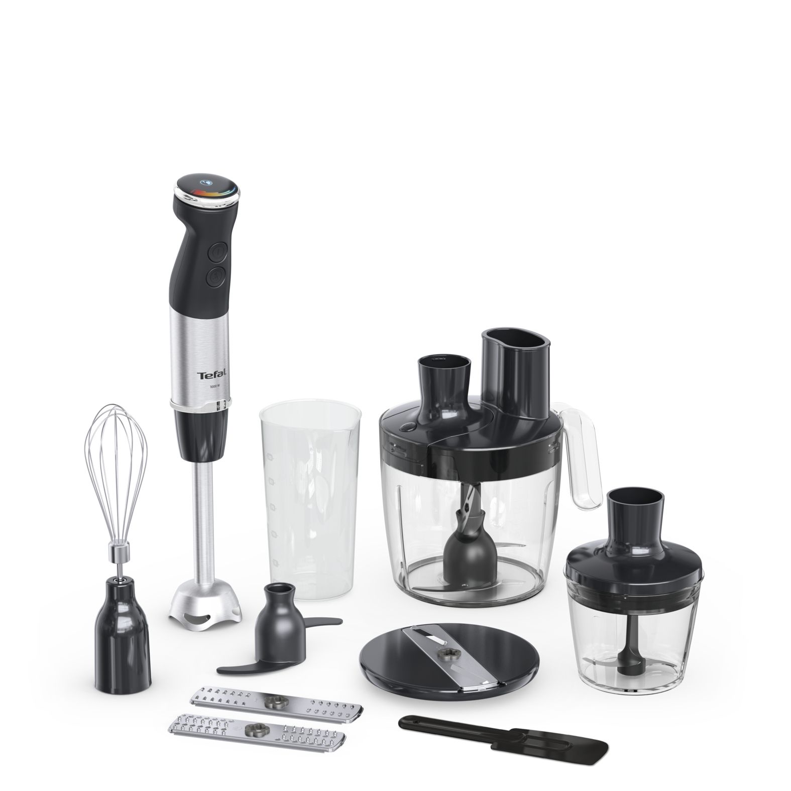 Tefal Quickchef+ HB67G830 Staafmixer - 1000W - Zwart/RVS