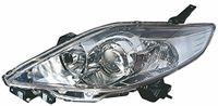 TarosTrade 37-0739-L-19586 Elektrische koplamp, zwart, met motor tot 2008, linkerkant