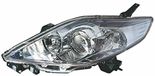 TarosTrade 37-0739-L-19586 Elektrische koplamp, zwart, met motor tot 2008, linkerkant