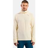 Odlo X-Alp Midlayer Hardloopshirt Heren - crème, Maat L