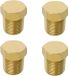 Bouchon de tuyau en laiton 1/8 \"NPT avec douille hexagonale pour ports d'eau - 4 pièces