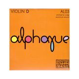 Thomastik-Infeld Alphayue AL03 D-enkelsnaar 4/4 viool Synthetische kern aluminium omwinding Spanning 4,5kg/9.9lbs