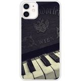 iPhone 12 Old piano bedrukt siliconen hoesje