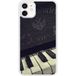 iPhone 12 Old piano bedrukt siliconen hoesje