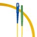 SeKi 7,5 meter LWL glasvezelkabel Simplex SC/UPC naar LC/APC 8° stekker, 9/125μm OS2 patchkabel, glasvezelkabel LSZH, geel, singlemode