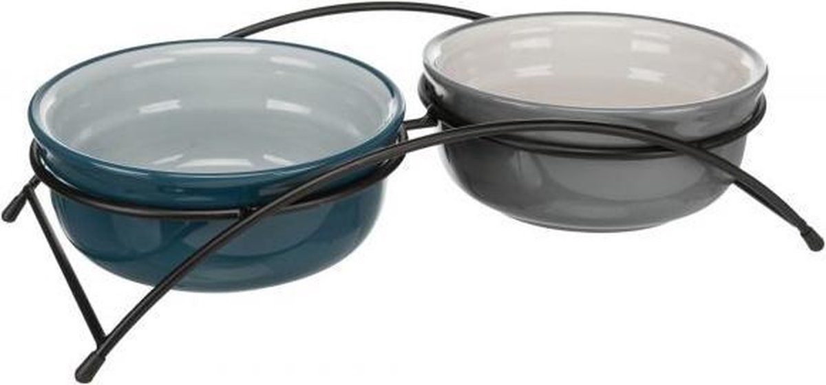 TRIXIE Eat on Feet voederbak voor honden - blauw