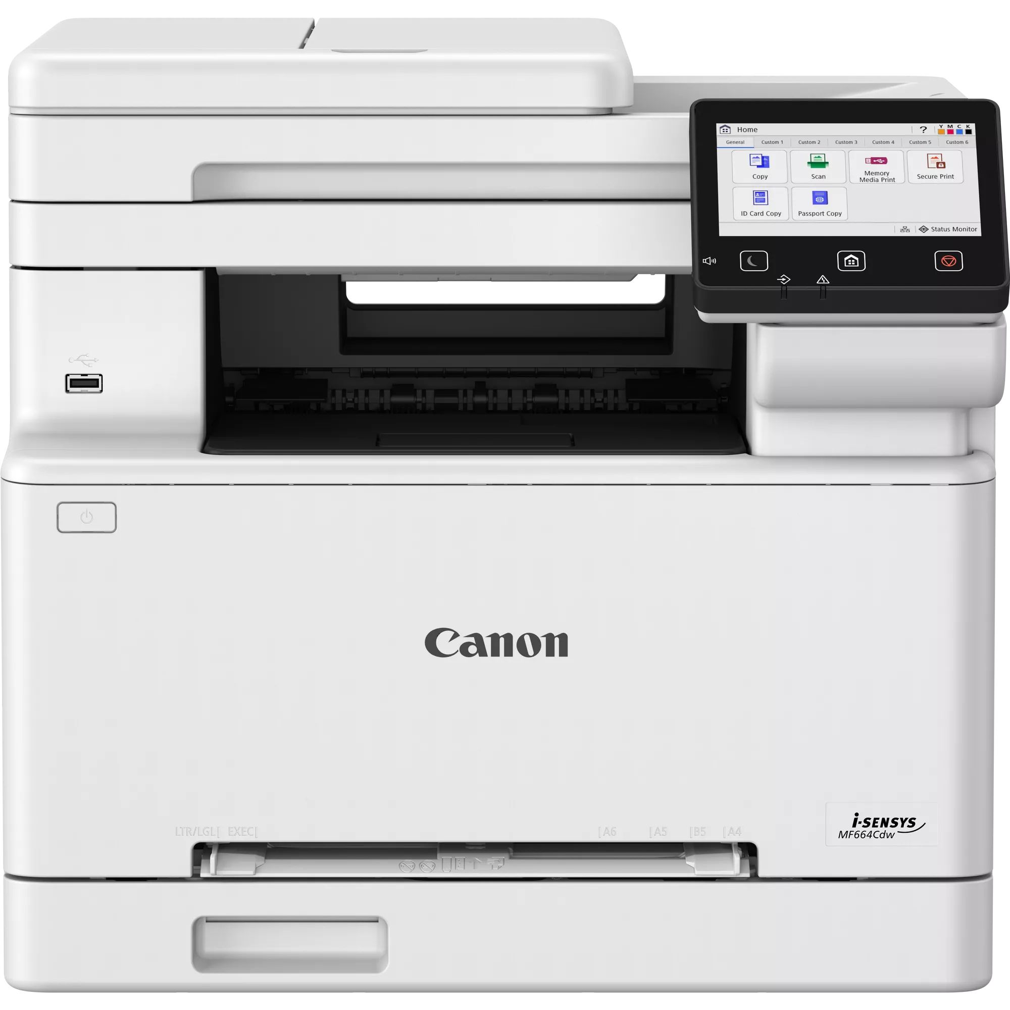 Canon i-SENSYS MF664Cdw Laser Printer - A4, 1200 x 1200 DPI, 25 ppm, Wifi