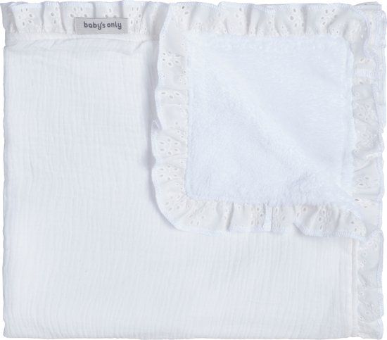 Baby's Only Wiegdeken teddy Calm - Wit - 70x95 cm