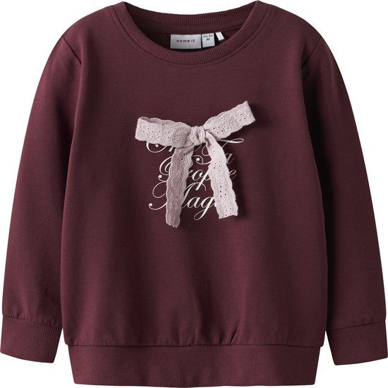 NAME IT Mini trui SETINA Burgundy Regular Fit Maat 92