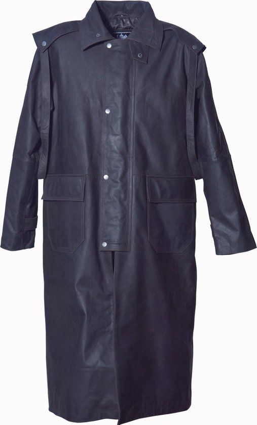 Urban 5884® HD Lang Wax Nubuck Leder Duster Coat - Men's 3XL - Dark Brown