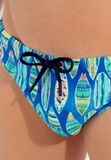 HOM Marbella Zwemslip Heren Blauw Print S