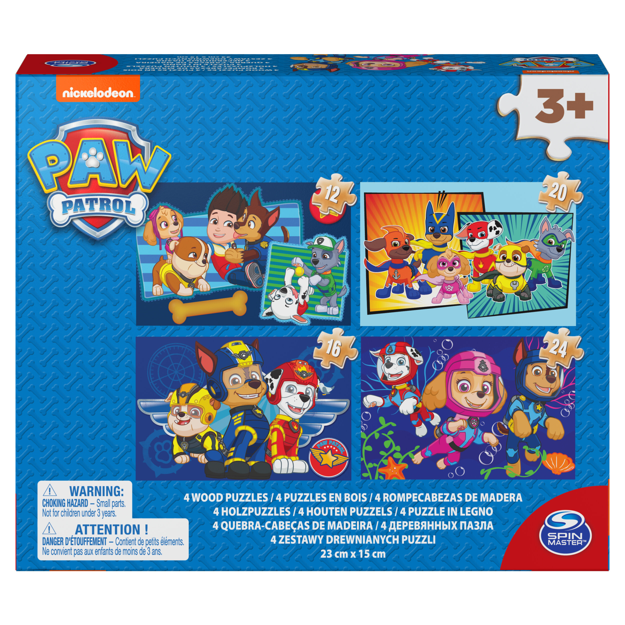 Spin Master Games PAW Patrol - 4 puzzels van hout