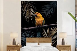 Nr1Wallpaper Behang - Fotobehang Kleuren - Vogel - Papegaai - Breedte 225 cm x hoogte 350 cm