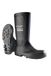 Dunlop JobGuard S5 - werklaarzen voor dames en heren – Waterdichte veiligheidslaarzen met stalen neus – Chemicaliën- en antislip - Zwart - Maat 40