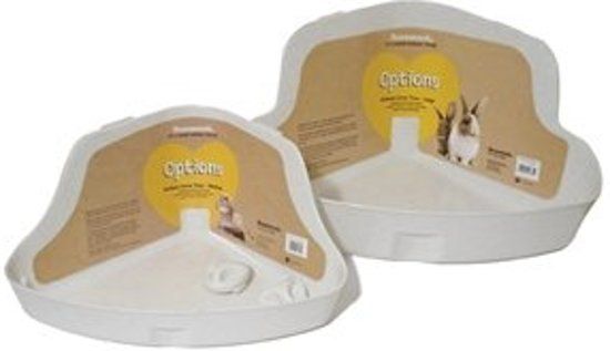 Rosewood Konijnentoilet Hoek Medium Creme - 31X22X15 CM