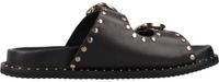 CARMELA 163056C Zwart Platte Sandalen Dames Leer Maat 37