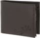 oxmox Leren portemonnee Leather RFID Protect Querscheinbörse Lizard Embossed Brown donkerbruin