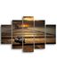 Homemania Plaat brug 5 natuur en landschappen voor woonkamer, meerkleurig, 95 x 0,3 x 60 cm, HM205MDF095, MDF