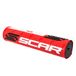 SCAR Schuim voor stuur 22 3D met stang voor motorfiets, cross quad, dirt bike, enduro, supermotard - rood
