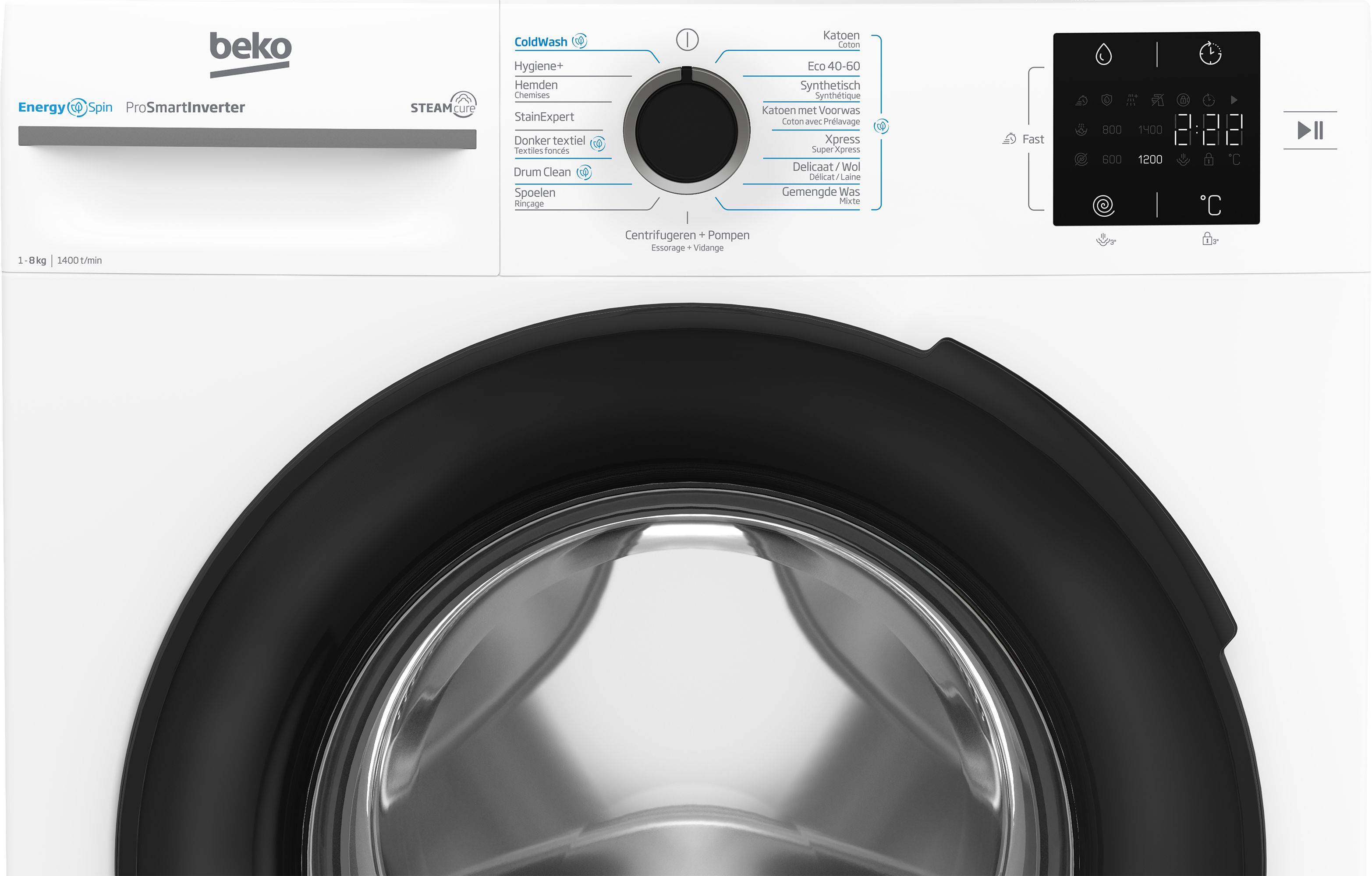 Beko BM3WFT3841W - 8 kg