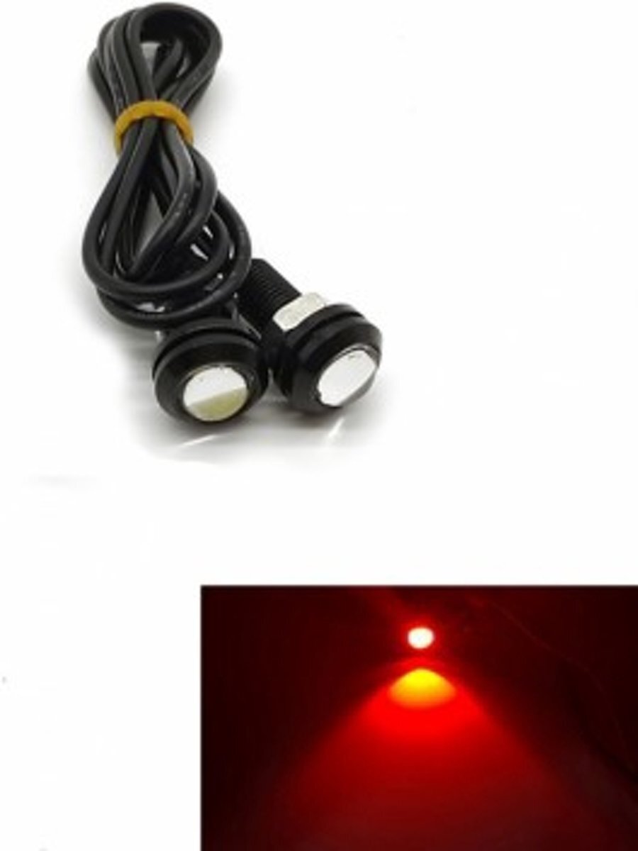 ABC-LED 18MM LED - Eagle Eye - ROOD - Waterproof