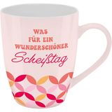 Tasse Sheepworld Tasse mit Motivdruck "Was für ein wunderschöner Scheißtag", mit Banderole