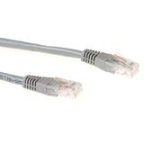 ACT Grijze 5 meter LSZH U/UTP CAT6 patchkabel met RJ45 connectoren