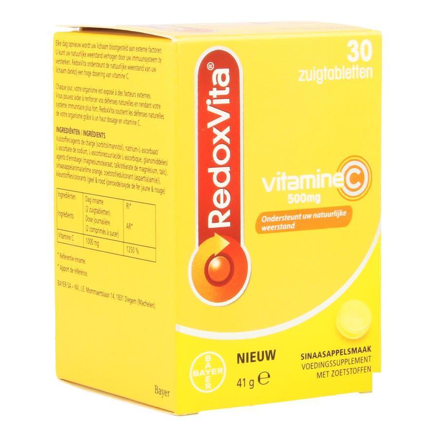 Redoxvita vit C 500mg Zuigtabletten 30 stuks