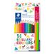 STAEDTLER ergosoft kleurpotlood - set 12 st + 2 neon gratis
