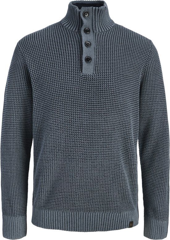 JACK&JONES JJETHAN KNIT HIGH NECK Heren Trui Sky Captain M