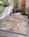the carpet Palma – Indoor & Outdoor Vloerkleed, Weerbestendig & Onderhoudsvriendelijk – Oosters Patchwork Motief – Multicolor – 240 x 340 cm