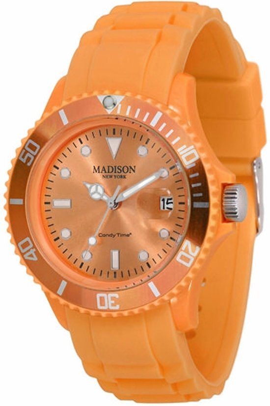 Madison HORLOGE UNISEKS 40 MM orangje