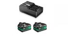 HiKOKI UC18YSL3WHZ 36V MultiVolt Booster Pack Starterset (2x 5.0Ah) + Lader