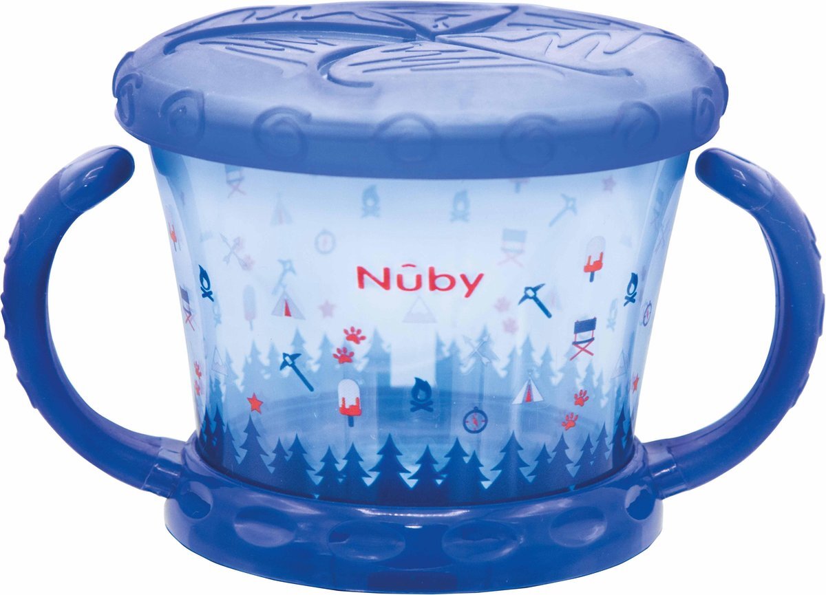 Nuby Nûby snackbeker met shakerbescherming Color vanaf 12 maanden in aqua blauw