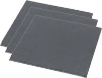Excellent Houseware Set van 3 leisteen serveerplanken 30 x 30 cm