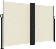 vidaXL Windscherm uittrekbaar 160x1200 cm crèmekleurig