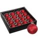Othmar Decorations Luxe kerstballen - 32x st - 4 cm - rouge - verre - finition glacée