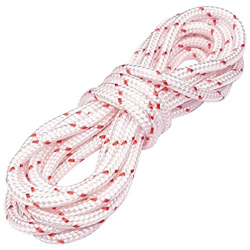 cyclingcolors Trekstarter voor grasmaaier, kettingzaag, ventilator, koord, trekkoordstarter, 2 m, diameter 4,5 mm