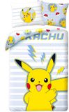 Pokémon Halantex Sp. z o.o. Pikachu Dekbedovertrek 140 x 200 cm - 65x65cm