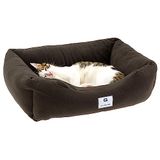 Ferplast Klein hondenbed Coccolo microfleece 50 zacht, wasbaar klein honden- en kattenbed, grijs