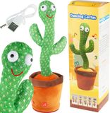 MARTOM Zingende, dansende cactus met LED-verlichting, een leuk speelgoed