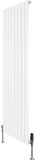 MonsterShop 1-kolom design radiator - 1600x560 mm - wit - thermostaatkraan
