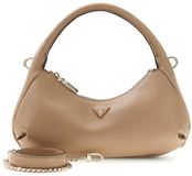 GUESS Gilda Mini Hobo Schoudertas Beige Taupe