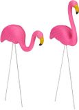 Merkloos / Sans marque Relaxdays 6 x tuinsteker flamingo - vijverdecoratie - gazonsteker - tuindecoratie