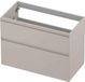 INK - Onderkast 2 Laden Greeploos Gelakt 45gr A-symmetrisch - 900x450x650 Mm - Mat Kasjmier Grijs