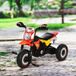 JUTE Red Moto Cross Children's Tricycle with Sound and Light Effects and Storage Trunk