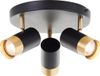 Brilliant Vigolo Plafondspot GU10 3x5W 3000K Zwart Goud
