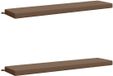 vidaXL Coussins de banc SOEST 2 pièces 100% Polyester Taupe 200 x 40 x 8 cm