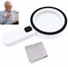 Loupe de lecture avec 12 LED, grossissement 10x, lentille en verre de 10 cm